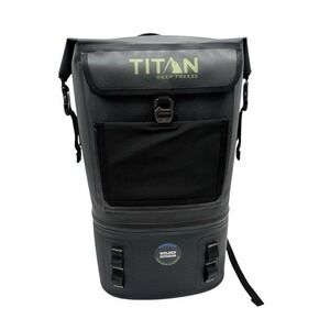 Titan Deep Freeze Arctic Zone 24-Can Waterproof Backpack Cooler Black Welded